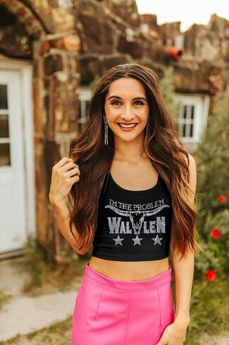 Women Cowgirl Country Concertyless Sconped Tank Top Summer Summer Disual Cowboy Shirt Western Graphic Top Music Fans in Kuwait