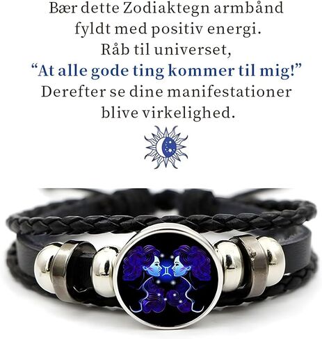 Zodiac Signs Spirit Bracelet for Women Men Adjustable 12 Constellation Bracelets Bracelet Multilayer Zodiac Black Leather Bracelets Zodiac Sign Wrap Bracelet Birthday Jewelry in Saudi Arabia