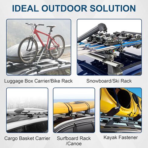 حامل سقفي من CARMOCAR قضبان متقاطعة متوافقة مع Honda CRV 2007 2008 2009 2010 2011 قضبان أمتعة على السطح حامل بضائع من الألومنيوم باللون الأسود in Kuwait