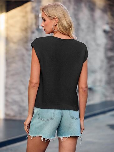 Yousify Open Front Tie Sweater Vest for Women Lightweight Summer Sleeveless Cardigan Tank Tops S-2XL in Saudi Arabia