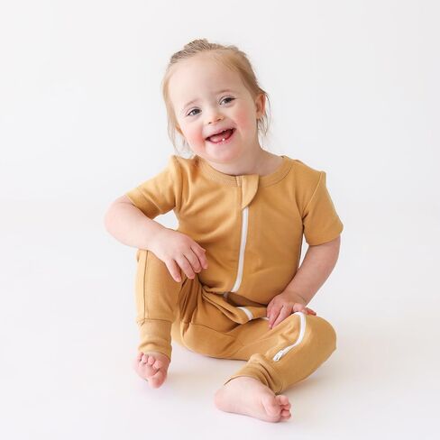 PARADE Organic Essentials '2-Way' Zip Romper - Short Sleeve in Saudi Arabia