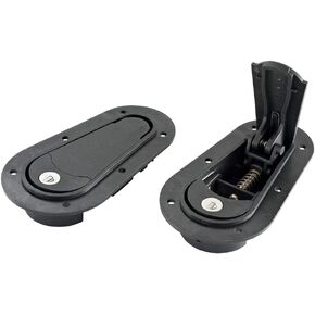 125-2100 Below Panel Flush Locking Hood Latch and Pin Kit - Black