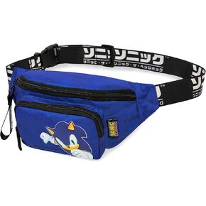 SONIC THE HEDGEHOG Boys Fanny Pack with Adjustable Strap - Gamer Gifts