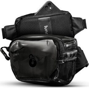 Clear Snack Pack – Small Clear Fanny Pack Stadium Approved, Crossbody Belt Bag for Festivals, Concerts, Sports Events, Women & Men’s Transparent Waist Bag, Touchscreen Front