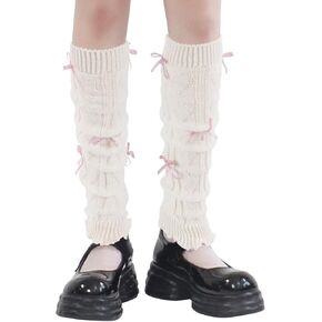 Junely Leg Warmers for Women Kawaii Leg Warmer Cute Legwarmers Lolita Harajuku Gyaru Japanese Accessories