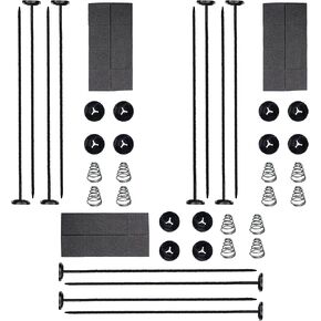 Fan Mounting Kit, Radiator Fan Zip Ties Clips Mounting Kit, Electric Mount Hold Down for Cooling Fan Transmission Cooler Radiator Fan Kit for Universal Car Vehicle