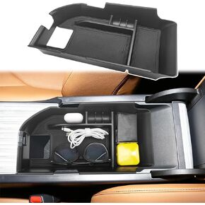Center Console Organizer Compatible with Toyota Camry 2018 2019 2020 2021 2022 2023 2024 Interior Accessories, Armrest Insert Storage Box Coin Container with Non-Slip Mat