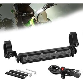 طقم شريط ضوء دراجة 7 بوصة من 7/8 "1.25 '' المقود ، 2000LM دراجة نارية LED LED KIT بقعة LED SPOT BAR