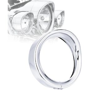 7" Headlight Trim Ring Visor Style Motorcycle Headlamp Compatible for Harley Davidson Touring Road King Softail Street Glide Electra Glide