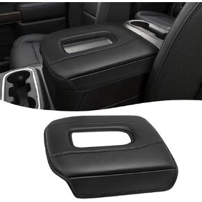 KBH Center Console Armrest Cushion Cover for GMC Sierra & Chevy Silverado 2019-2025, Tahoe & Suburban & Yukon 2021-2025, Bucket Seat, Full Protector, Anti-Scratch, Black