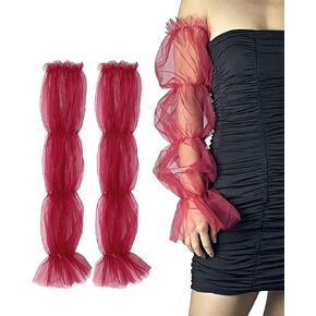 Sheer Mesh Lace Arm Sleeves, Detachable Tulle Sleeves to Cover Arms
