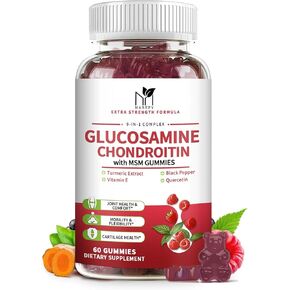 2 حزمة غلوكوزامين شوندرويتين ، غلوكوزامين 1000 ملغ ، شوندروتين 750mg مع MSM ، الكركم ، كيرسيتين ، فيتامين E ، الكالسيوم - ملحق الدعم الصحي المشترك للرجال والنساء ، التوت ،
