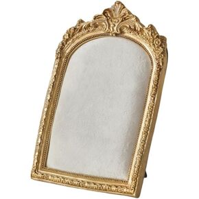 10.4"*7" gold Jewelry Display Stand Photo Frame, Resin Vintage Earring Stand, Velvet Necklace Storage Stand, Elegant Decoration for Jewelry and Collectibles-1pack