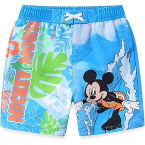 Disney Mickey Mouse Boys UPF 50+ Swim Trunks Bathing Suit for Toddler and Big Kids