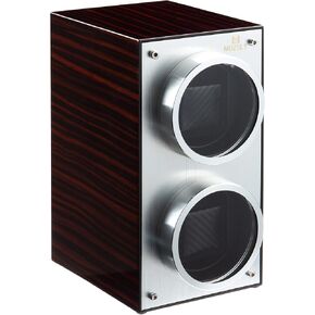 MOZSLY Double Watch Winder for Automatic Watches Slef Winding Box with Quiet Motor 12 Rotation Mode Setting Piano Painting