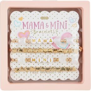 Mud Pie Children's Pearl Mama And Mini Bracelets