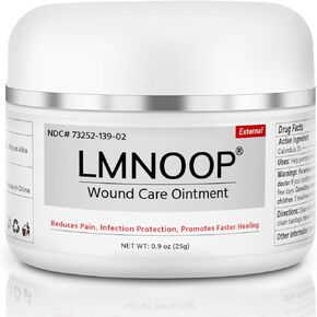 LMNOOP® Bed Sore Ointment, Maximum Strength Wound Care Cream for Infection Protection & Skin Repair, Fast Healing for Diabetic Wounds, Pressure Sores, Venous Ulcer, Burns, Cuts, Scrapes