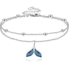 Mongas Mermaid tail tail anklet sterling sterling silver mermaid tail anklet mermaid المجوهرات للنساء