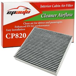 Epauto CP820 (CF12820) استبدال مرشح الهواء المقصورة لهيونداي Elantra ، توكسون ، سانتا في ، سوناتا ، إيونيك 5/6 ، سانتا كروز ، كونا ، كيا سبورتاج ، سورنتو ، EV6 ، EV9 ، Genesis GV60 - Fits 2020-2025