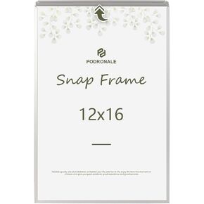 12x16 إطارات الملصقات 1pcs ، plexiglass ، إطار Slough Aluminium Snap ، إطار التحميل الأمامي للجدار