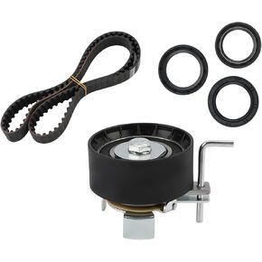 Engine Timing Belt Kit with Tensioner & Seals Compatible with Ford Escape 2013-2020 Fiesta 2014-2019 Fusion 2013-2020 Transit Connect 2014-2016 L4 1.5L 1.6L DOHC Turbocharged