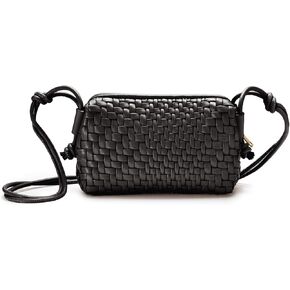 Woven Crossbody Bag for Women Small Woven Purse Vegan Leather Handbag Braided Purse Small Crossbody Bag