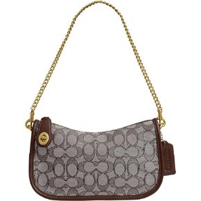 Coach Swinger Bag in Signature Jacquard, B4/Oak Maple