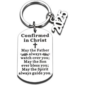 Confirmation Gifts for Teenage Boys, Confirmation Gifts for Teen Girls, Catholic Baptism Gifts for Boys, Christian Reminders for Teens, Catholic Precious Moments Bible, Religious Christian Keychain