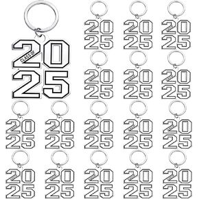 Sasylvia 16 Pcs Graduation Gifts for Him Her Class of 2025 Gifts for College Seniors 2025 Keychain Gift for Graduates Middle High School Student Grad PhD Master Nurse Son Daughter Teen Boys Girls