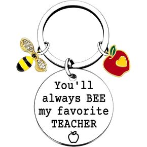 Coolvy Teacher Keychain Teachers Appreciation Gifts for Women Thank You Gift for Graduation Christmas Valentines End of Year