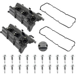 KAX Engine Left & Right Engine Valve Covers Compatible with 2003-2007 G35, 2003-2006 350Z, 2003-2008 FX35, 2006-2008 M35, Replace# 264971, 264972, 13264-AM600, 13264-AM610, 13270-8J112