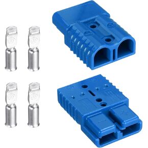 MECCANIXITY Battery Power Connector,175A 1/0AWG,2AWG,4AWG Wire Harness Plug Kit Battery Quick Connect/Disconnect Jumper Cable Plug Connectors for Winch Auto Car Trailer Driver,Red,2Set
