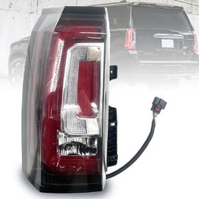 LED Tail Light Assembly Compatible with GMC Yukon/Yukon XL 2015-2020 Left Driver Side Taillight Brake Turn Signal Back Up Lens Replaces GM2800268 84536242 23380459