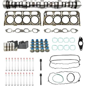 NON AFM DOD Disable Camshaft Lifter Kit 5.3 Head Gasket Set Compatible wiht Chevy Gen V L83 5.3L Engine 2014-2021, 12499225 HS26744PT, 12619823