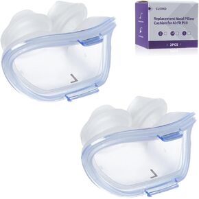 Replacement Nasal Pillow Cushion for ResMed AirFit P10, FSA/HSA Eligible, Compatible with Original Airfit P10 Frame, Reliable Seal & Soft Replacement Silicone CPAP Mask Cushion, 2-Pack, Medium