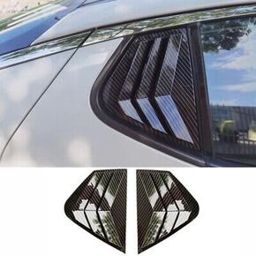 2pcs الألياف الكربونية على غرار النوافذ الخلفية الربع الستائر لافرة الستائر لاردة ل Kia Optima K5 2011 2012 2013 2014 2015