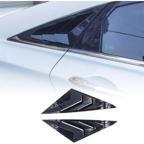 for Hyundai Sonata 2011 2012 2013 2014 Accessories Racing Style Rear Side Window Louvers Side Window Scoop Covers Vent Auto Exterior Decoration Accessories 2PCS(Glossy Black)