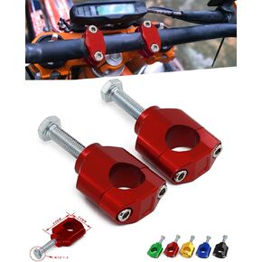 JFG Racing Dirt Bike Handlebar Riser ، CNC 1 1/8 "28 مم مقبض مقبض مقبض Clamp لـ CR125 CR250 02-11/CRF150R 07-24/CRF250R 04-24/CRF250X 04-17/CRF300L 21-24/CRF450R 02-24/CRF450RX 17-24-24