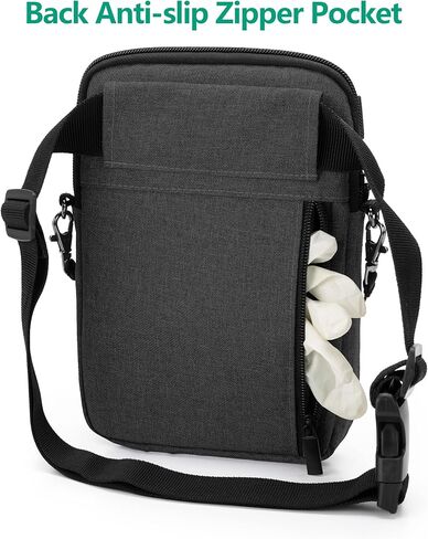 Trunab Nurse Fanny Pack with Tape Holder and Medical Gear Pockets, Utility Nurse Waist Storage Bag, with Adjustable Waist Strap, Nurse Belt Organizer Pouch for Stethoscopes, Scissors Black in Kuwait