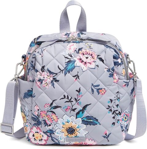 Vera Bradley Performance Twill القابلة للتحويل على ظهر ظهر صغير ، باقة باريسية in Kuwait