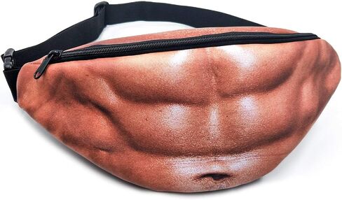Funny Gifts White Elephant Gifts, Wisedom Gag Gifts Dad Bag Fanny Pack & 3D Beer Belly Waist Pack Waterproof For Women Men Christmas Stocking Stuffers for Men (Thin Hair) in Kuwait