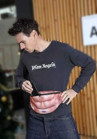 Funny Gifts White Elephant Gifts, Wisedom Gag Gifts Dad Bag Fanny Pack & 3D Beer Belly Waist Pack Waterproof For Women Men Christmas Stocking Stuffers for Men (Thin Hair) in Kuwait