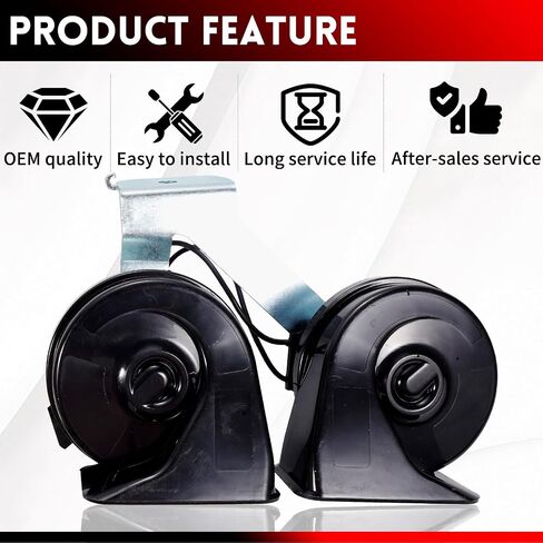 Low Pitch Horn Assembly firs for Ford Focus/Lincoln/Mercury 1995-2005,Replaces#2W7Z-13800-BA in Saudi Arabia