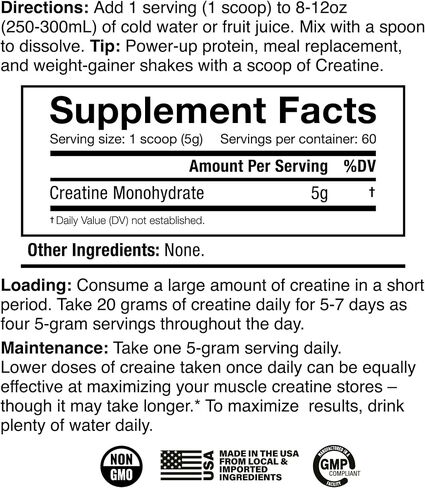 JNX SPORTS The Curse! Creatine Monohydrate Powder 60 Servings | Pure Micronized Creatine 5g Per Serving | 300g - 10.6 Ounce in Saudi Arabia