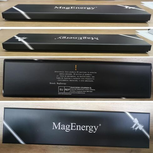 MagEnergy Men's Magnetic Bracelets,Titanium Steel Magnetic Wristband with 3500 Gauss magnets 8.5'' Adjustable with Jewelry Gift Box for Father's Day in Kuwait