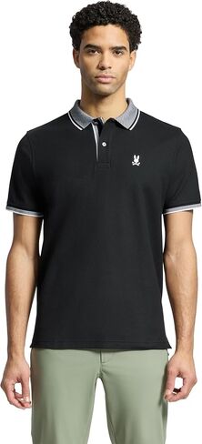 Psycho Bunny Evandale Oxford Collar Pique Polo in Kuwait