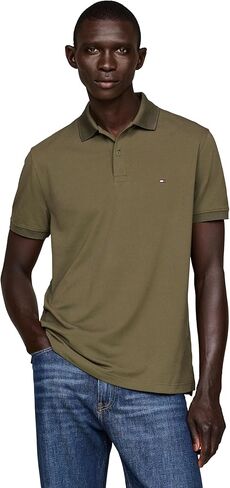 Tommy Hilfiger Men Sleve Short Dri Polo Drtts في ملاءمة منتظمة مع فتل الرطوبة وتمتد in Kuwait