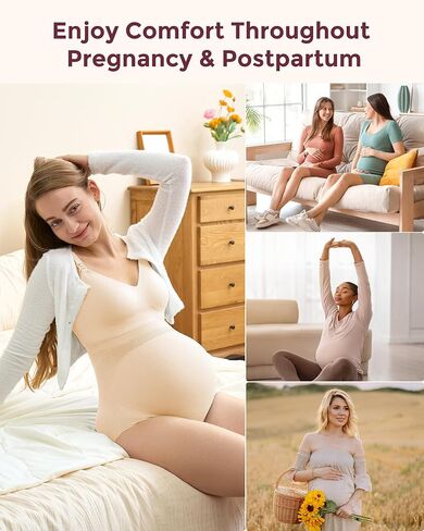 Momcozy High Waist Maternity Underwear Over Bump Medium 3 Pack and Under the Bump Maternity Underwear 4 Pack Large in Saudi Arabia