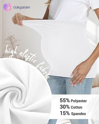 4 pack Maternity Belly Bands Pregnancy Postpartum Shirts Pants Extender Support Stretch Belt for Pregnant Women in Kuwait