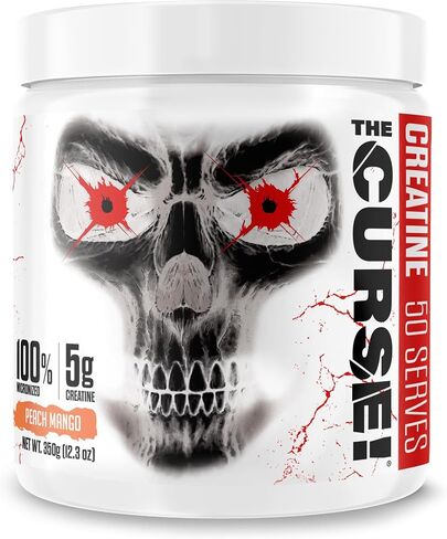JNX SPORTS The Curse! Creatine Monohydrate Powder 60 Servings | Pure Micronized Creatine 5g Per Serving | 300g - 10.6 Ounce in Saudi Arabia